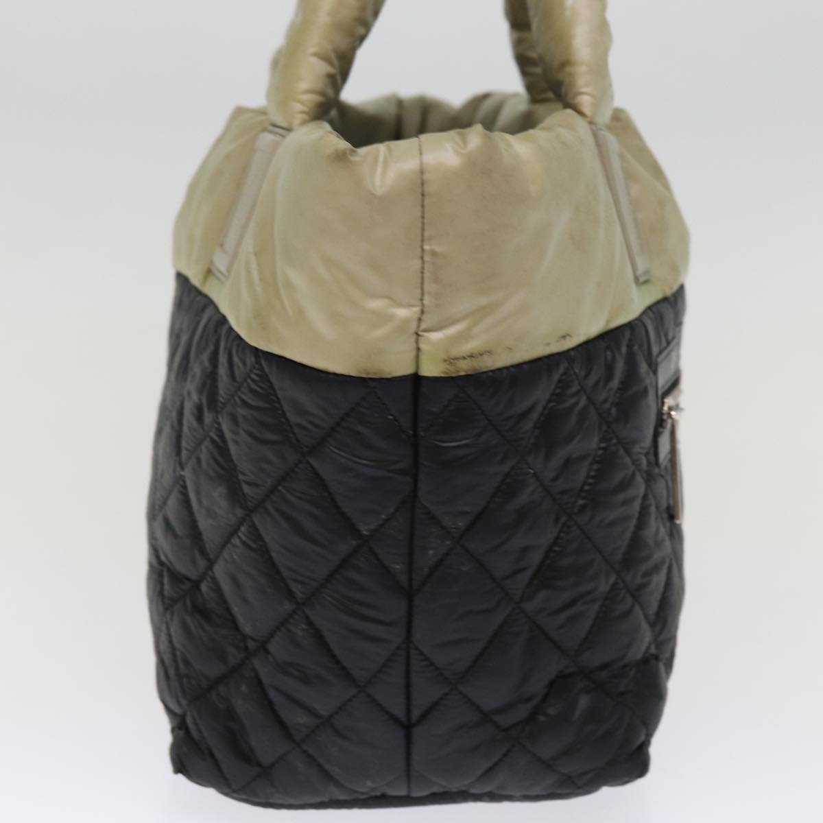 Top Quality Chanel Cococoon Hand Bag Nylon Black CC Auth bs15035
