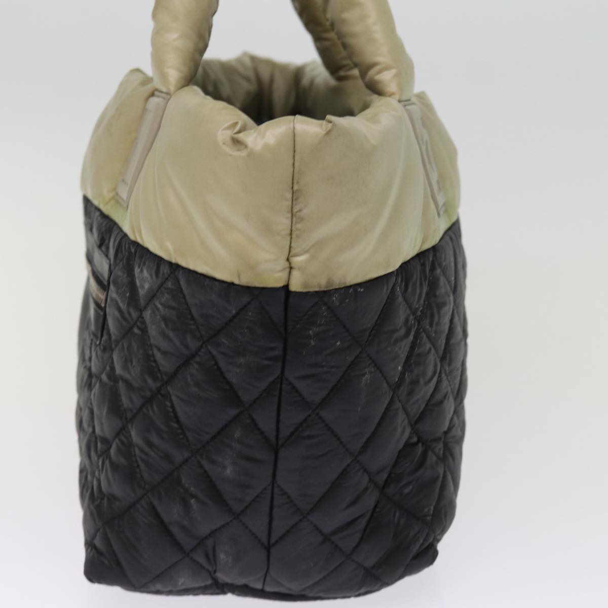 Top Quality Chanel Cococoon Hand Bag Nylon Black CC Auth bs15035