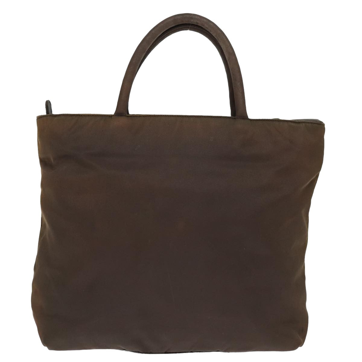 PRADA Hand Bag Nylon Brown Auth bs15065