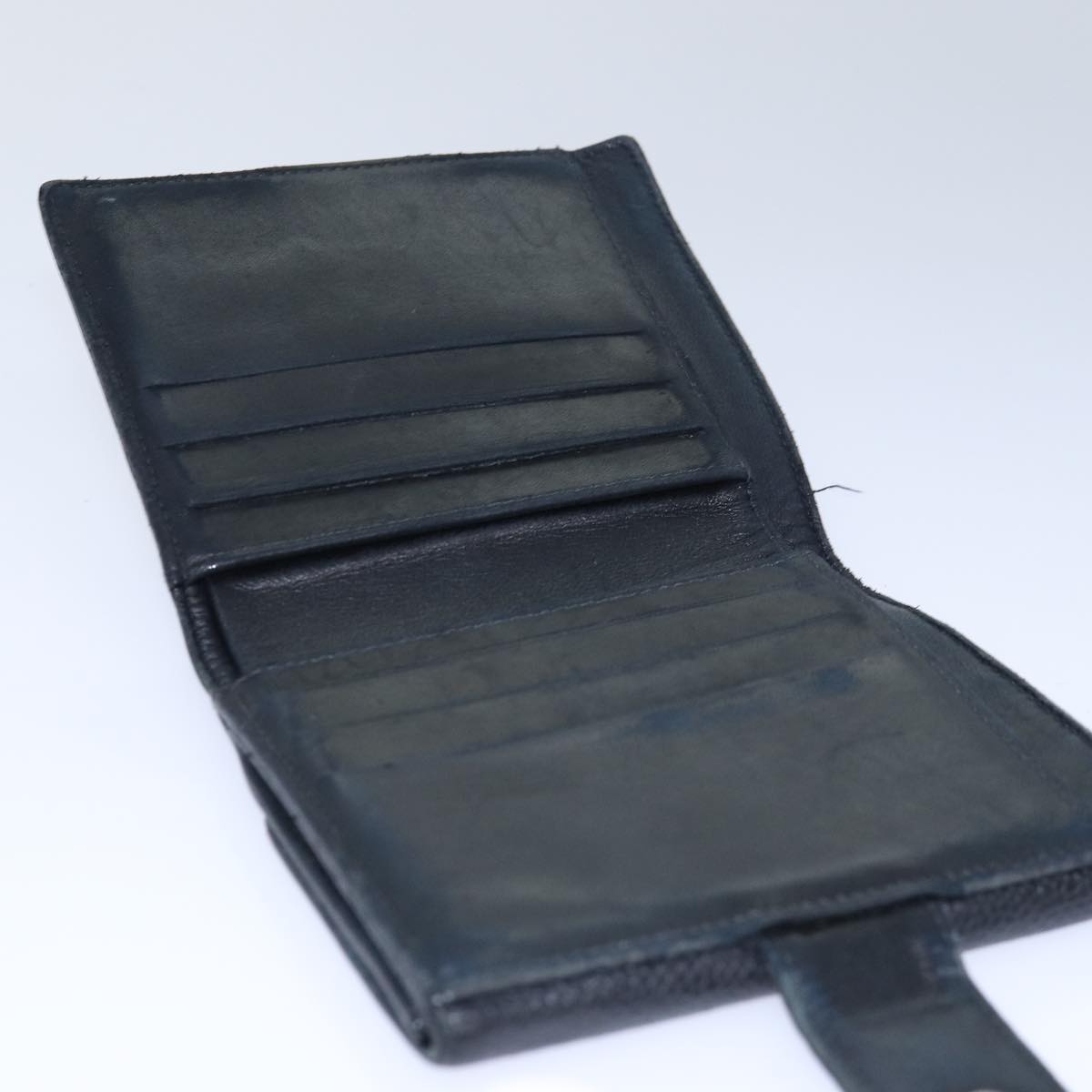 Top Quality Chanel COCO Mark Wallet Caviar Skin Black CC Auth bs15652