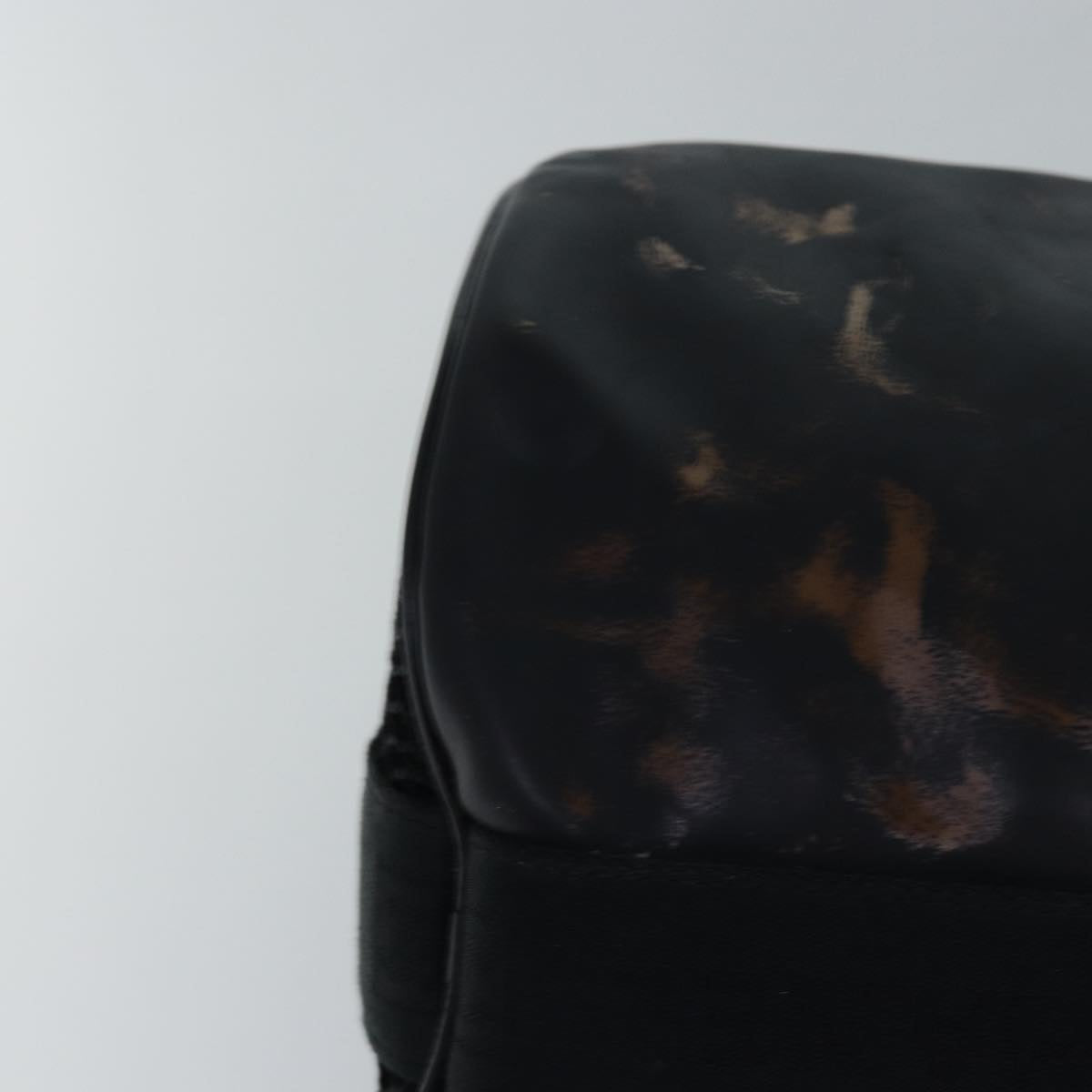 CHANEL Sports Line Drum bag Shoulder Bag Vinyl Black CC Auth bs15851