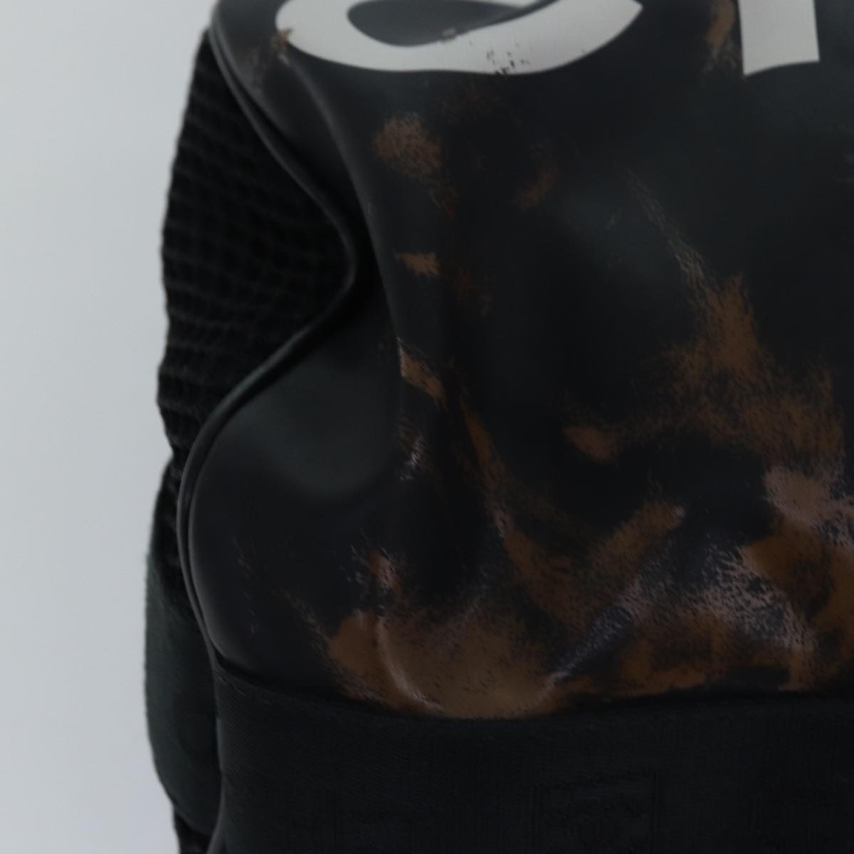 CHANEL Sports Line Drum bag Shoulder Bag Vinyl Black CC Auth bs15851