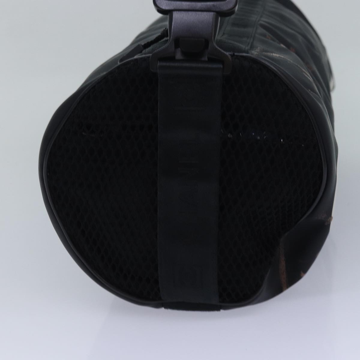 CHANEL Sports Line Drum bag Shoulder Bag Vinyl Black CC Auth bs15851
