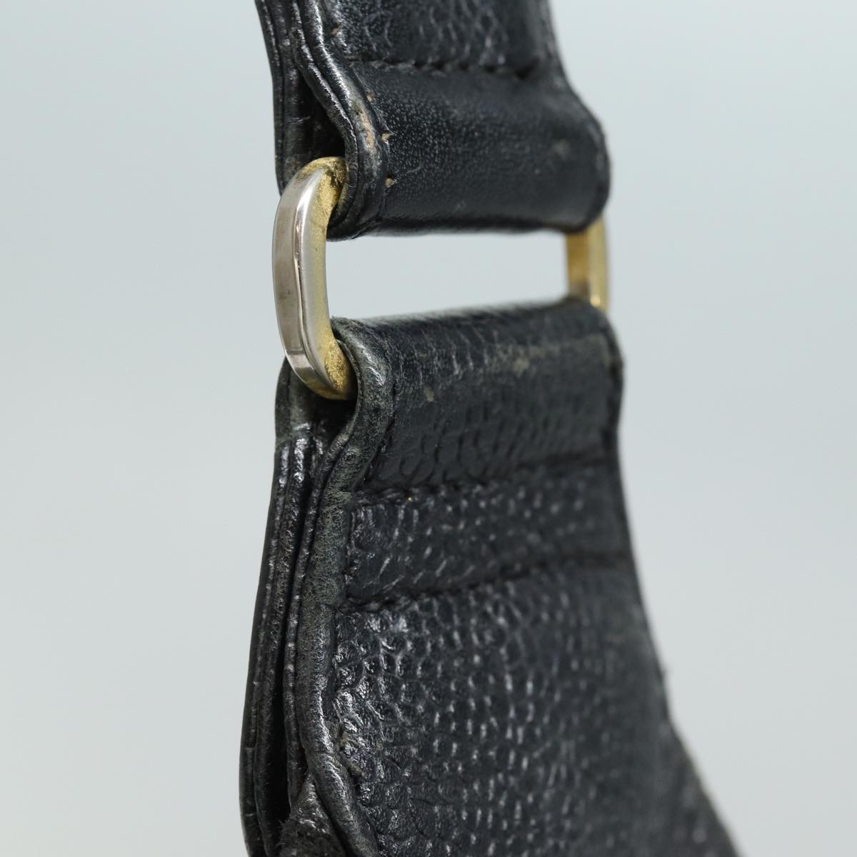 Top Quality Chanel COCO Mark Shoulder Bag Caviar Skin Black CC Auth bs15856