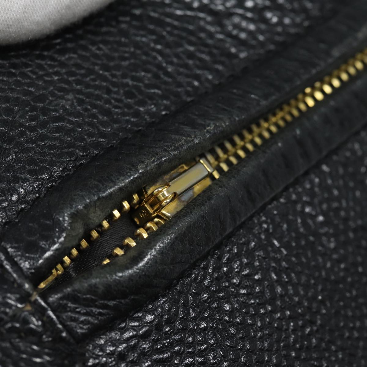 Top Quality Chanel COCO Mark Shoulder Bag Caviar Skin Black CC Auth bs15856