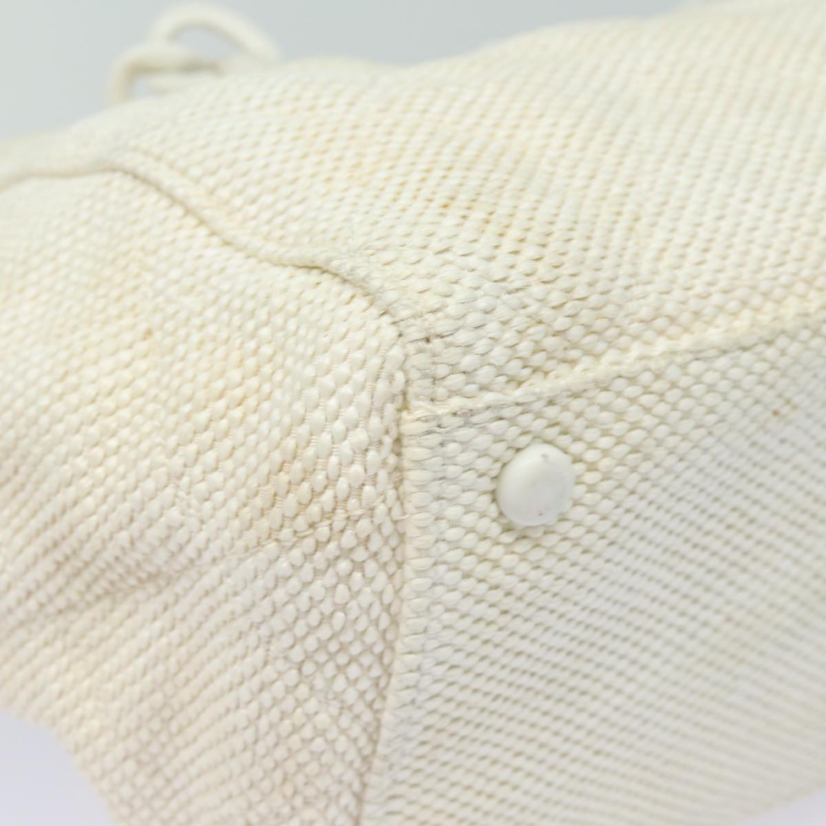 Top Quality Chanel Matelasse Chain Tote Bag Raffia White CC Auth bs15861