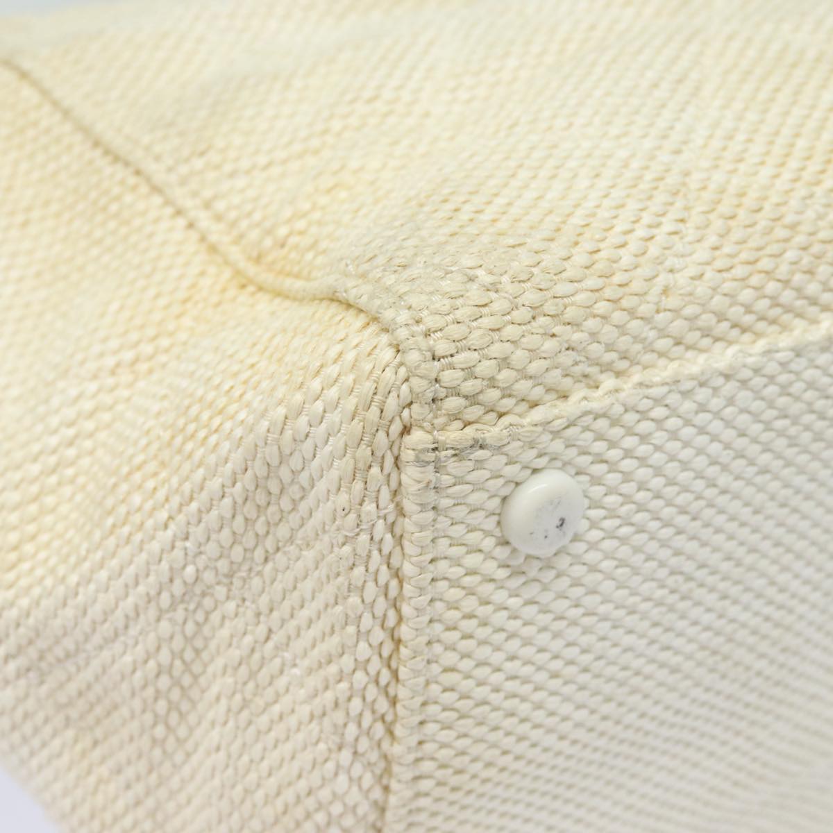 Top Quality Chanel Matelasse Chain Tote Bag Raffia White CC Auth bs15861