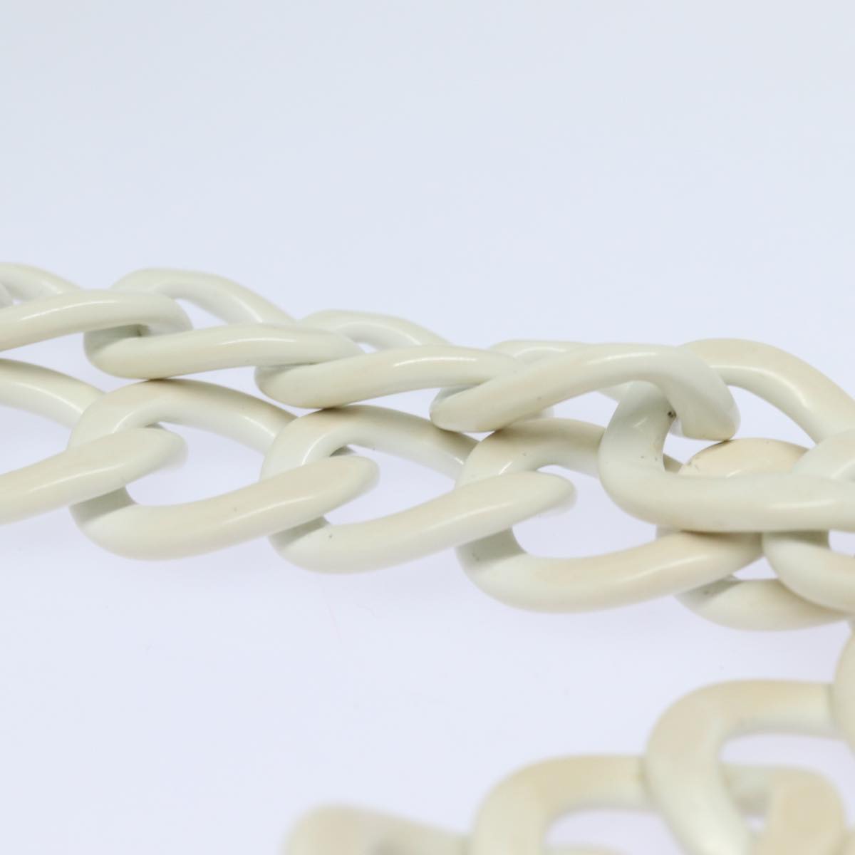 Top Quality Chanel Matelasse Chain Tote Bag Raffia White CC Auth bs15861