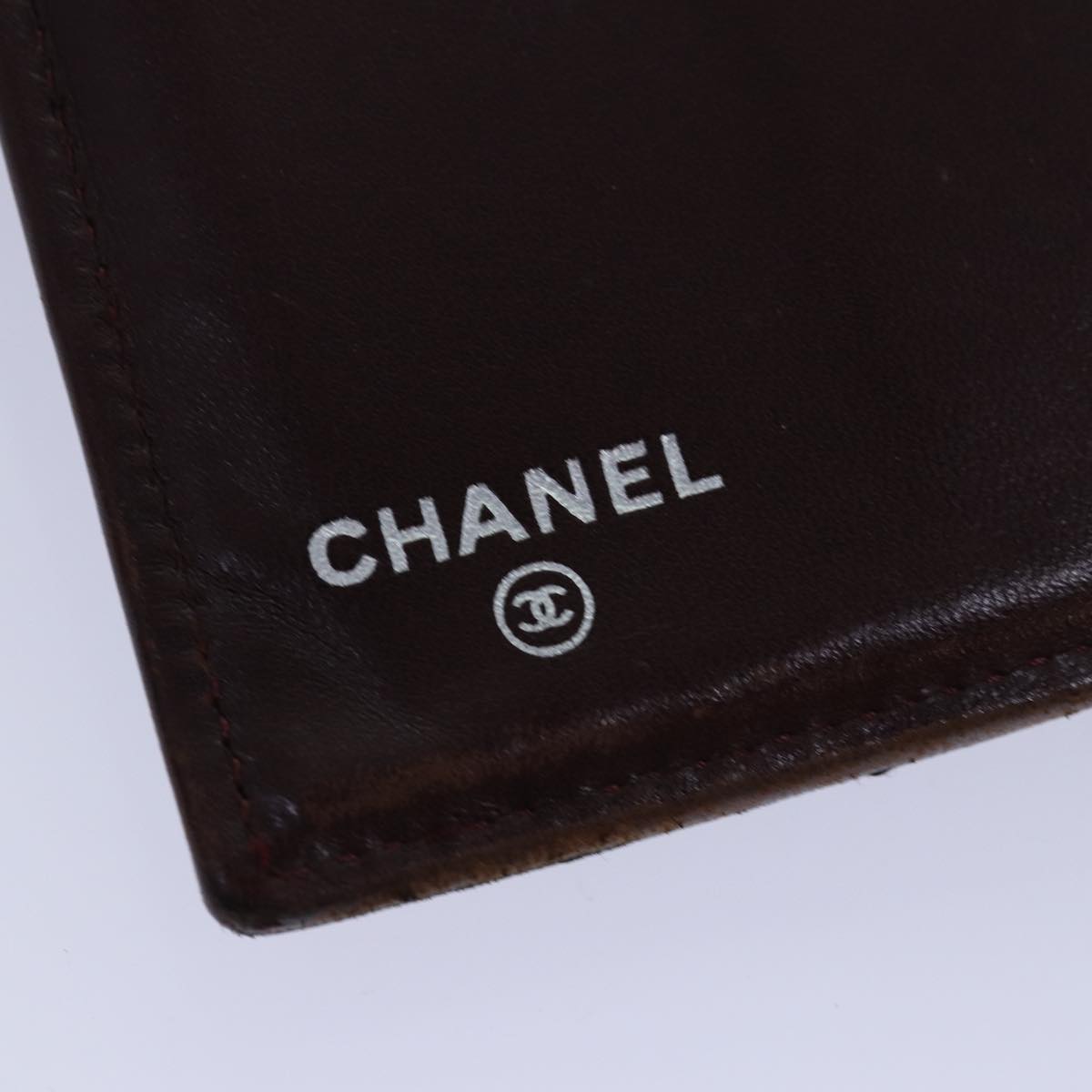 Top Quality Chanel Matelasse Long Wallet Lamb Skin Black CC Auth bs16070