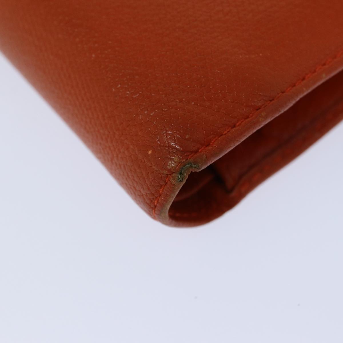 Top Quality Chanel COCO Mark Wallet Leather Orange CC Auth bs16185