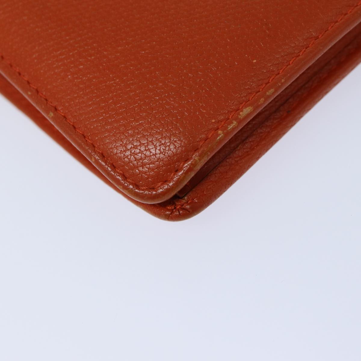 Top Quality Chanel COCO Mark Wallet Leather Orange CC Auth bs16185