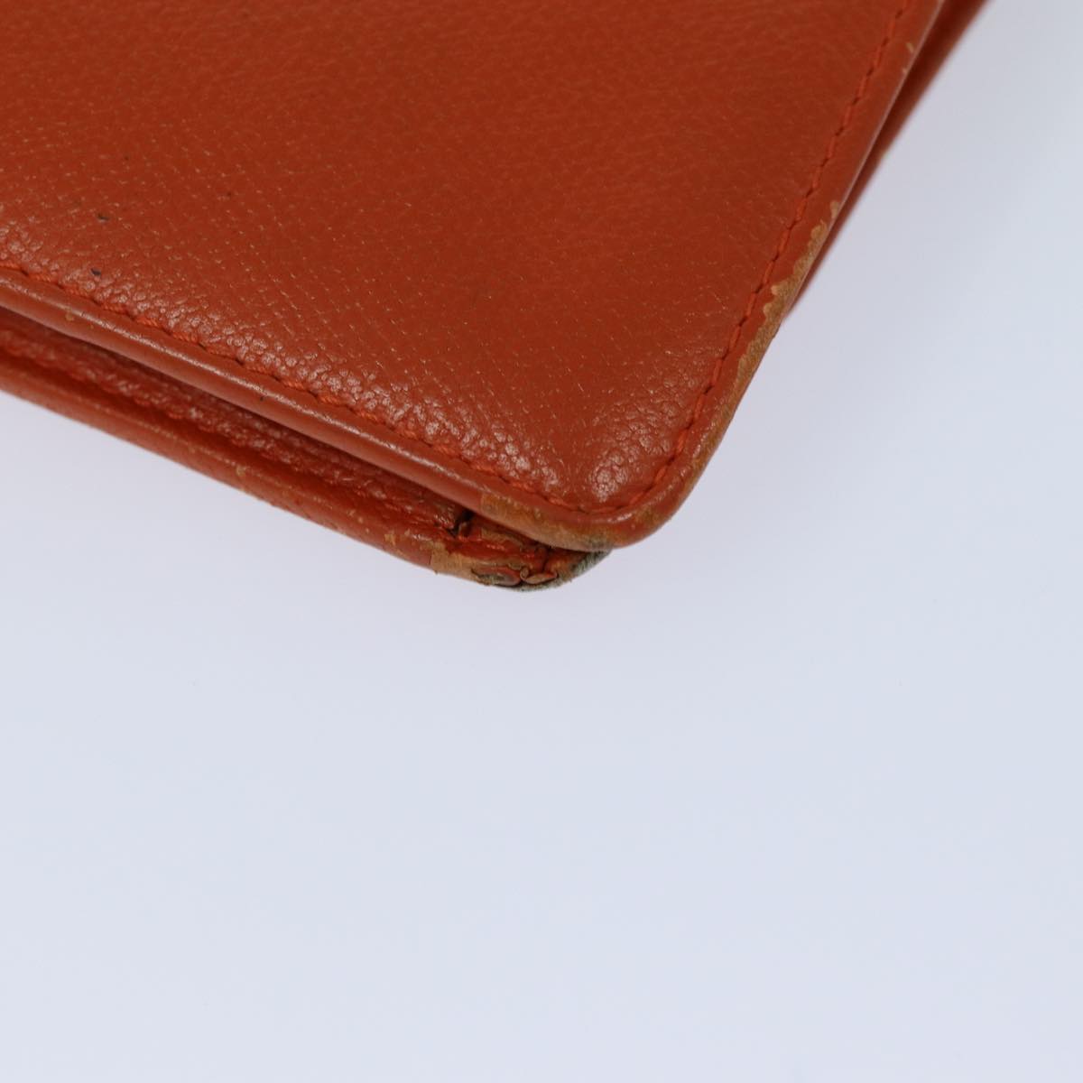 Top Quality Chanel COCO Mark Wallet Leather Orange CC Auth bs16185