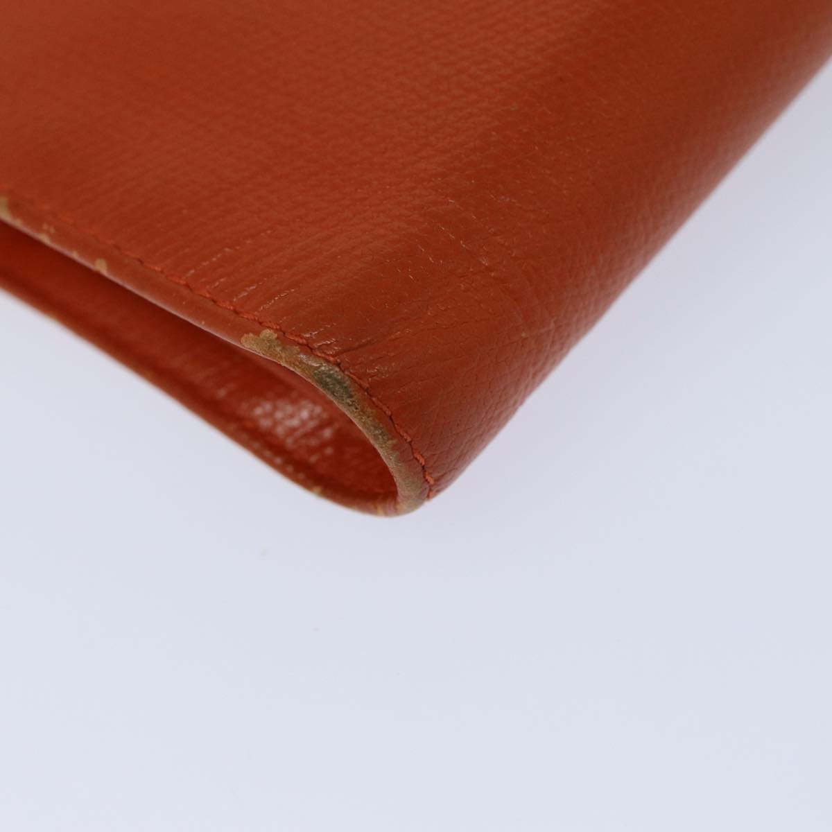 Top Quality Chanel COCO Mark Wallet Leather Orange CC Auth bs16185