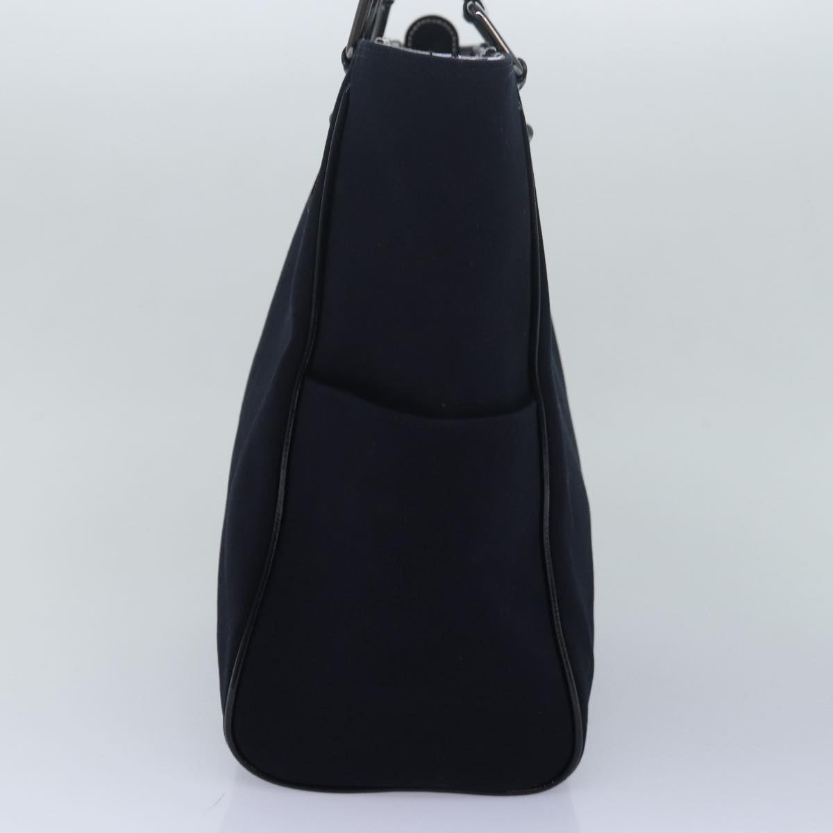 Burberry Tote Bag Canvas Black Auth bs16214