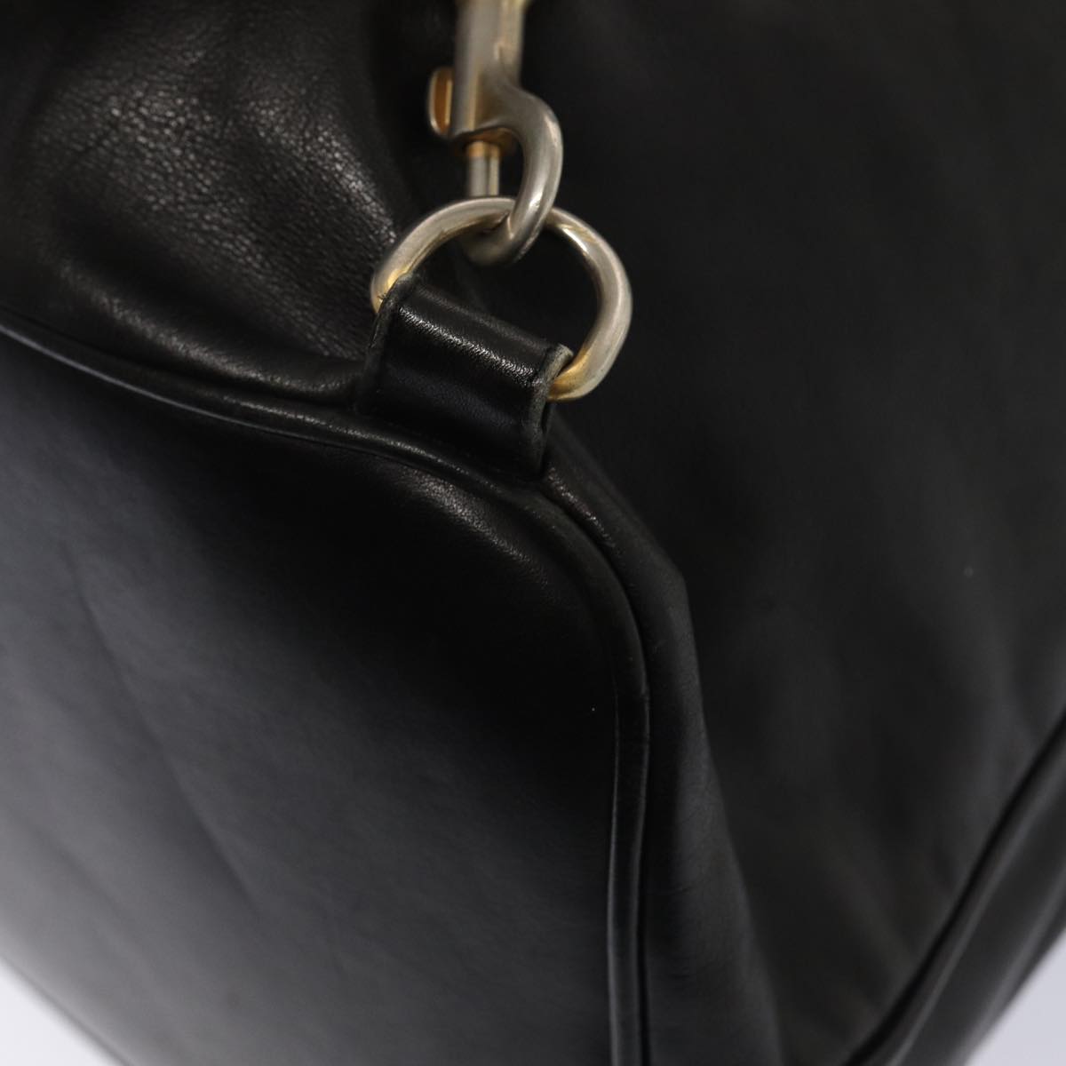 Top Quality Chanel COCO Mark Purse Shoulder Bag Lamb Skin Black CC Auth bs16571