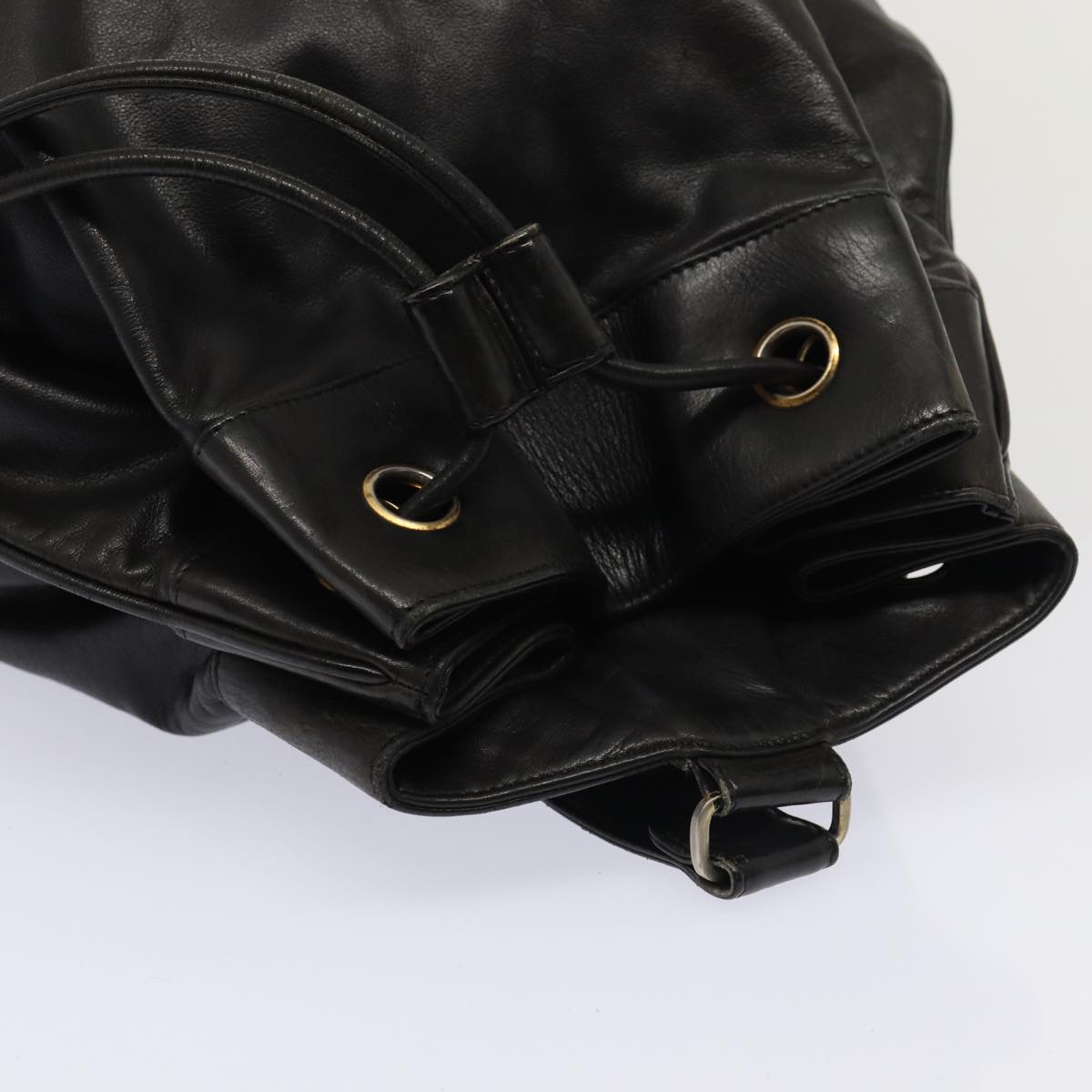 Top Quality Chanel COCO Mark Purse Shoulder Bag Lamb Skin Black CC Auth bs16571