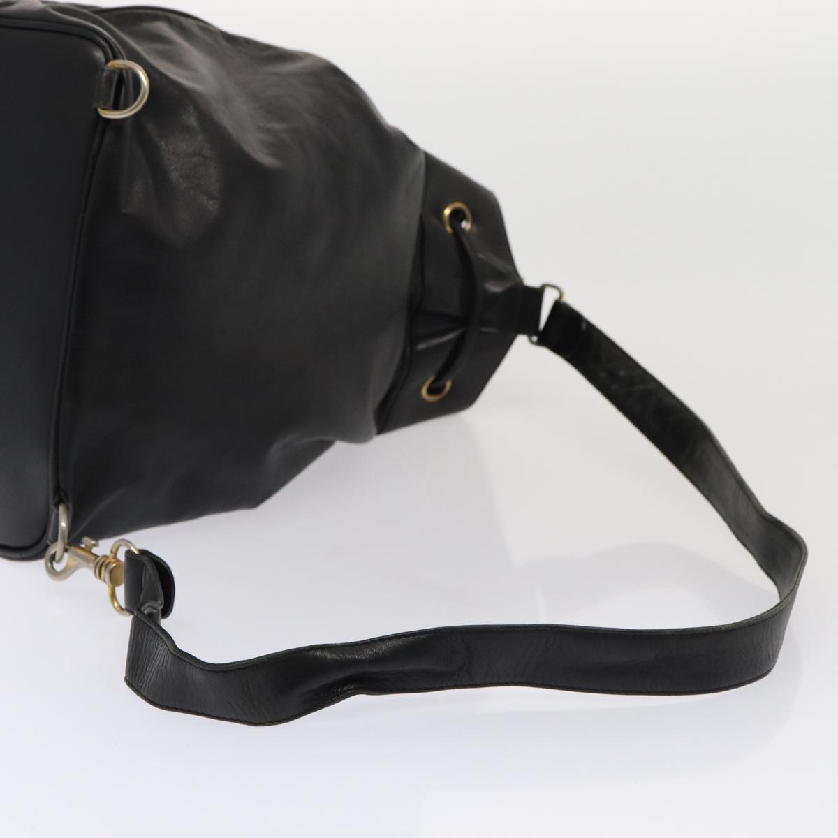 Top Quality Chanel COCO Mark Purse Shoulder Bag Lamb Skin Black CC Auth bs16571