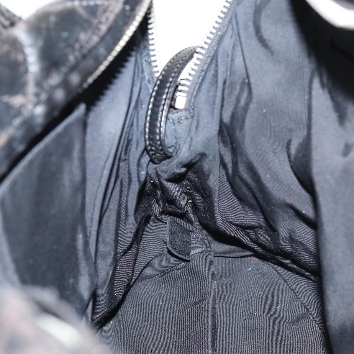 Top Quality Chanel Matelasse COCO Mark Tote Bag Enamel Black CC Auth bs16604