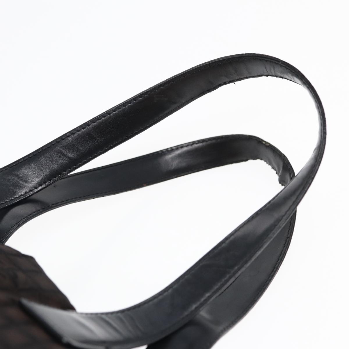 CHANEL New Travel  Line Tote Bag Nylon Brown Silver Silver CC Auth bs16605