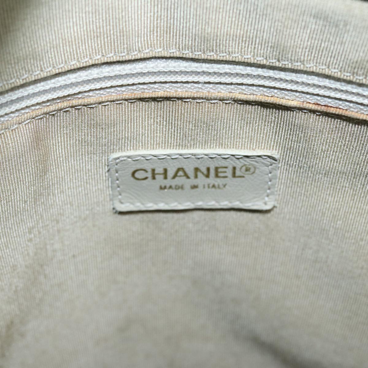 Top Quality Chanel Hand Bag Enamel Multicolor Gold CC Auth bs16658
