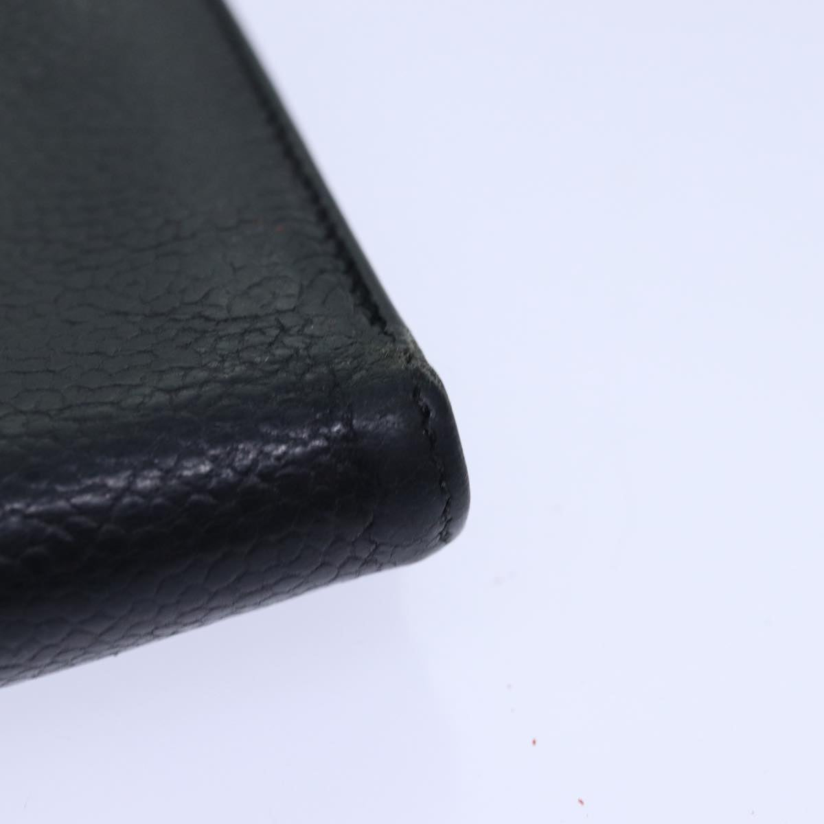 Top Quality Chanel COCO Mark Wallet Caviar Skin Black Gold CC Auth bs16751