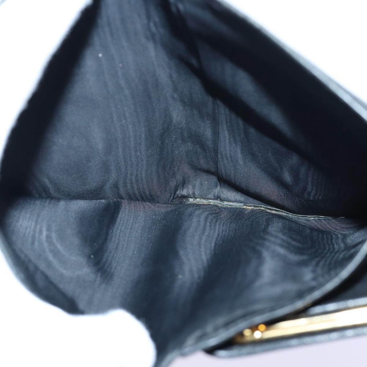 Top Quality Chanel COCO Mark Wallet Caviar Skin Black Gold CC Auth bs16762