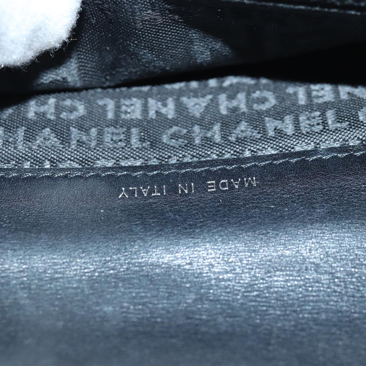 Top Quality Chanel Matelasse Wallet Leather Black Silver CC Auth bs16854
