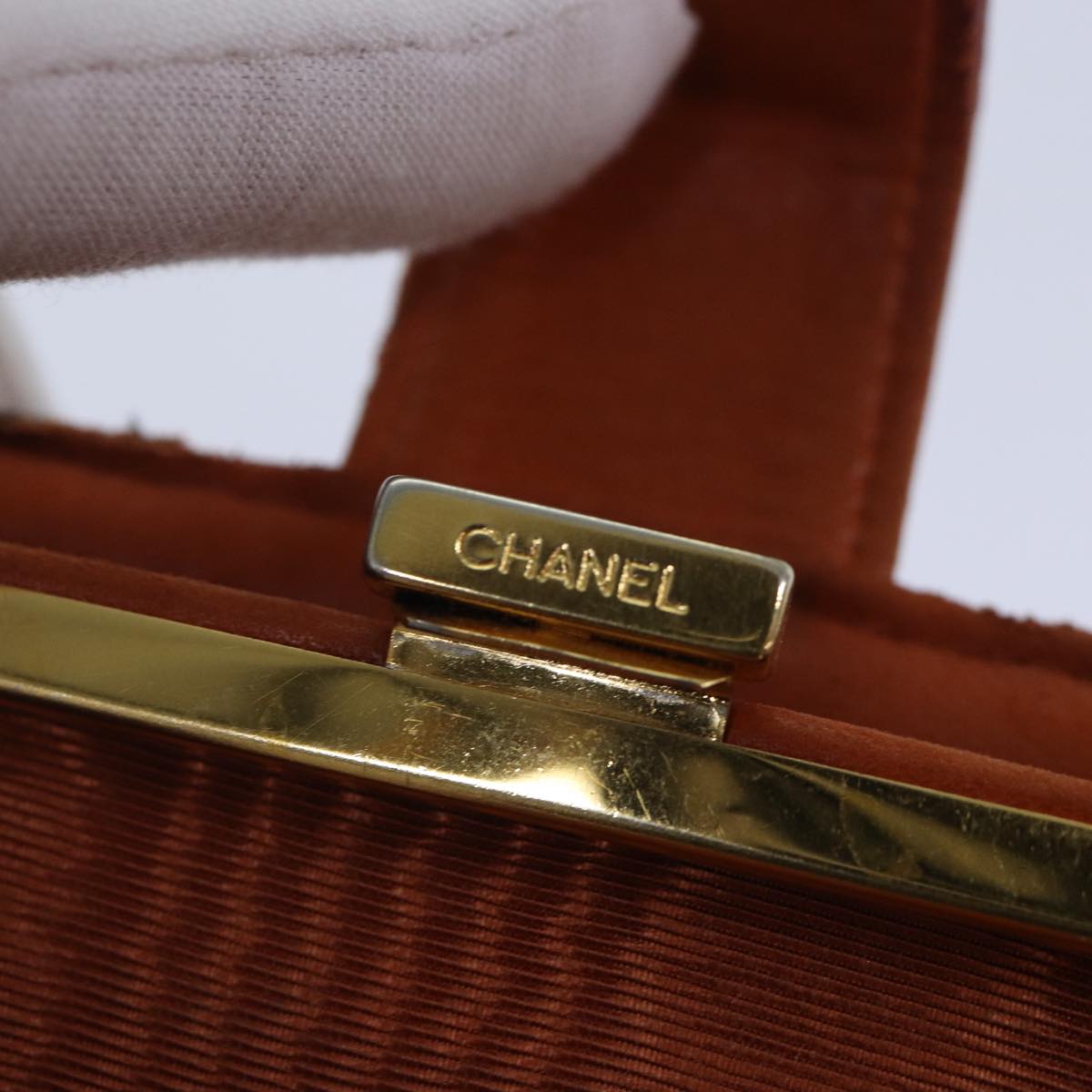 Top Quality Chanel COCO Mark Wallet Caviar Skin Orange Gold CC Auth bs16889
