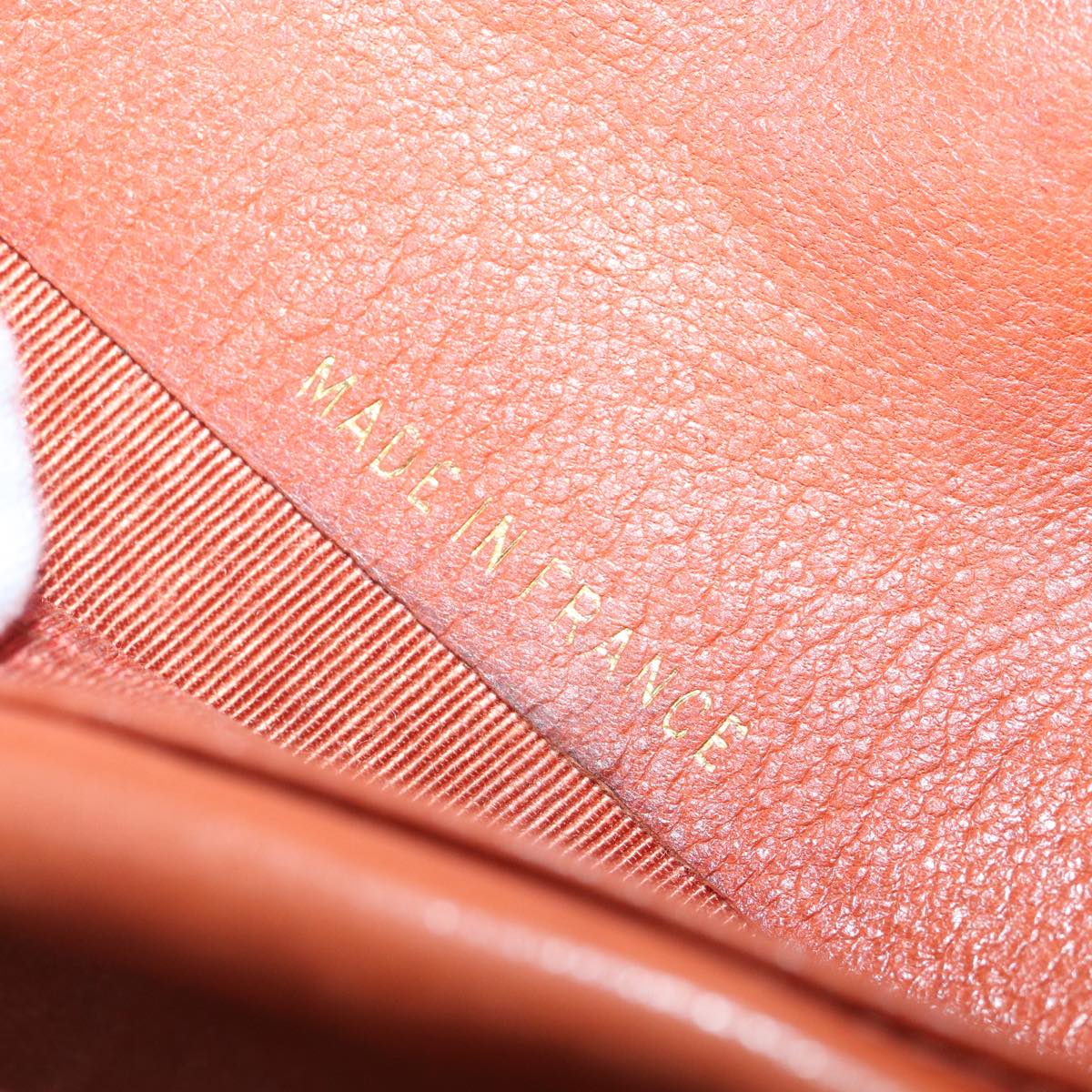 Top Quality Chanel COCO Mark Wallet Caviar Skin Orange Gold CC Auth bs16889
