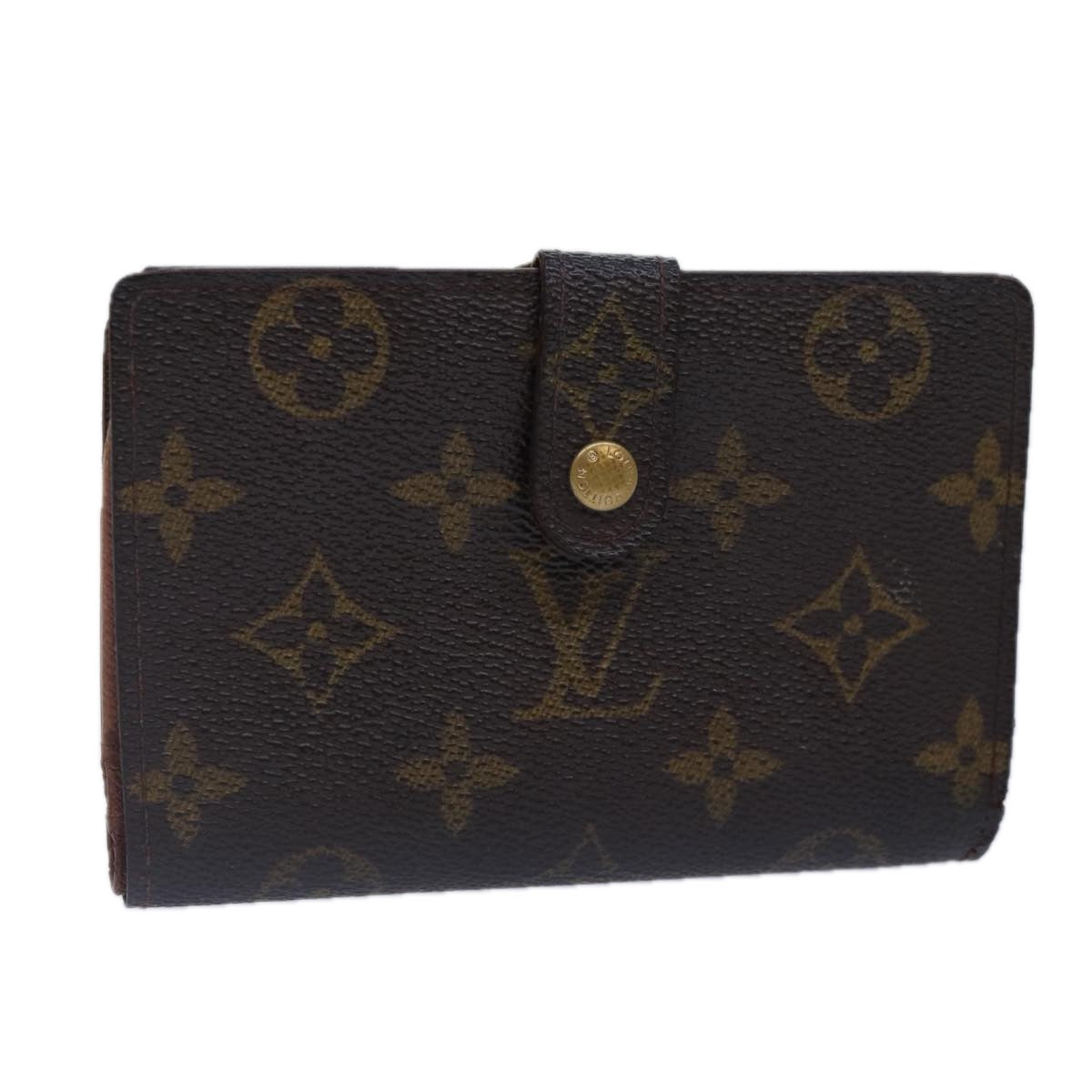 LOUIS VUITTON Monogram Porte Monnaie Billets Viennois Wallet M61663 Auth bs17059