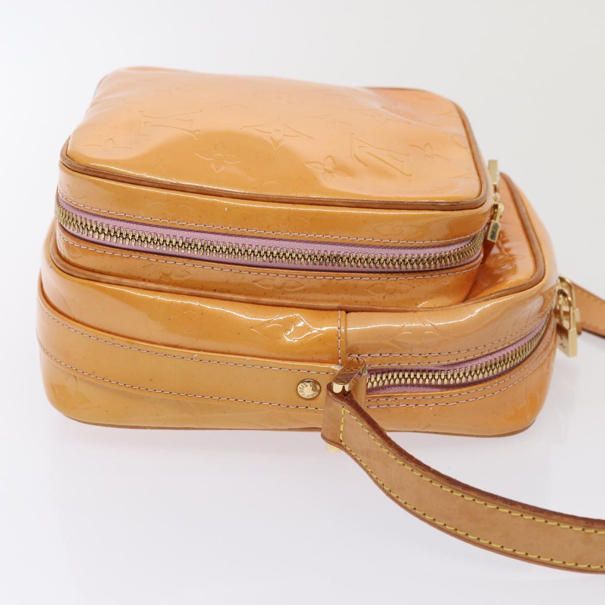 LOUIS VUITTON Monogram Vernis Wooster Bag Marshmallow Pink M91037 Auth bs17146
