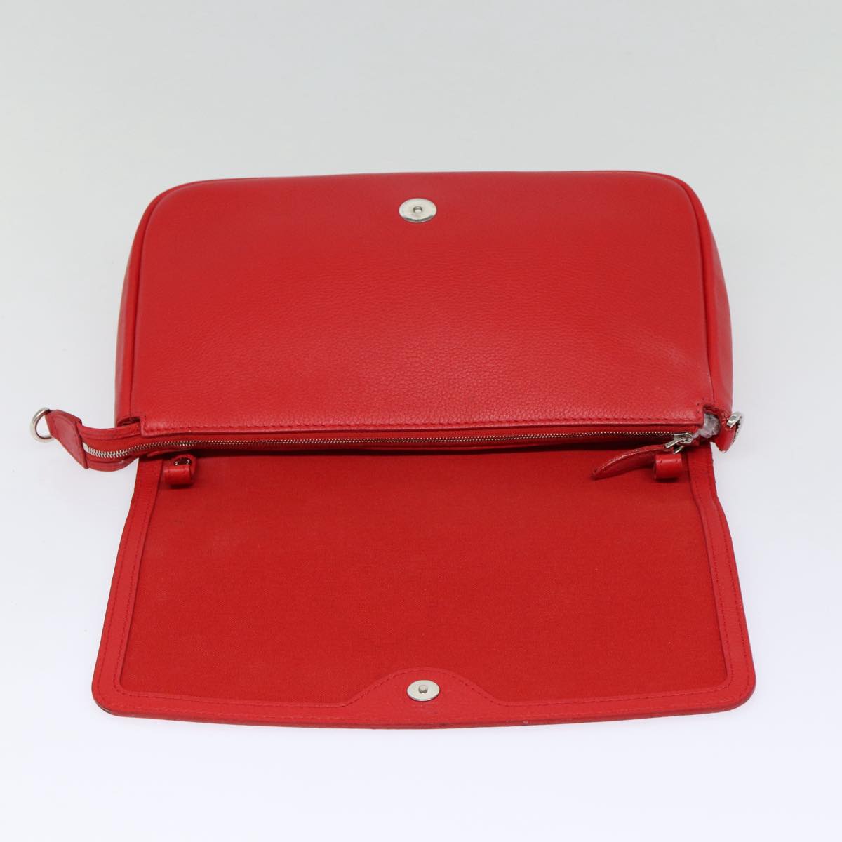 LOUIS VUITTON Parnasea Esan Ciel Shoulder Bag Leather Red M94448 LV Auth bs17244