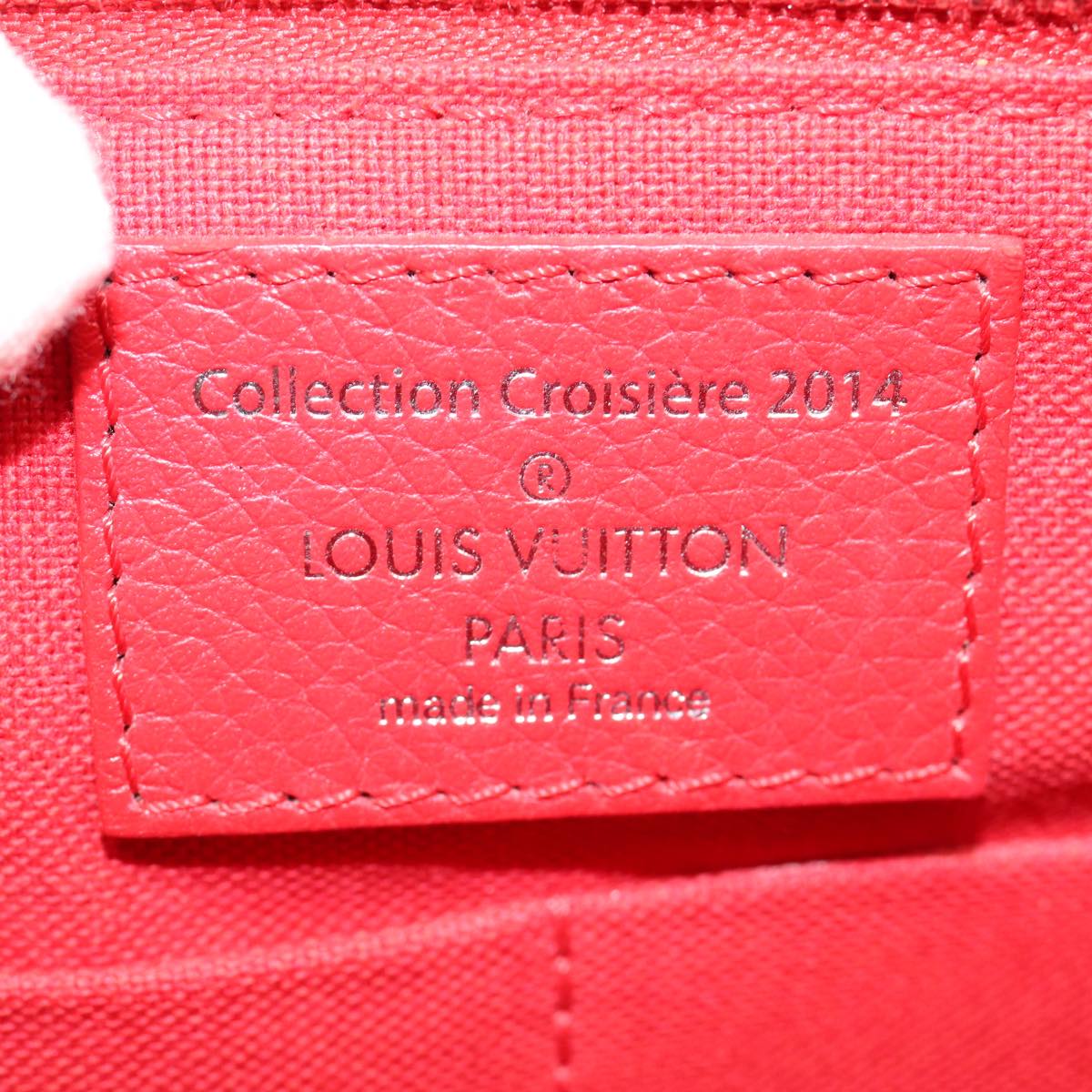 LOUIS VUITTON Parnasea Esan Ciel Shoulder Bag Leather Red M94448 LV Auth bs17244