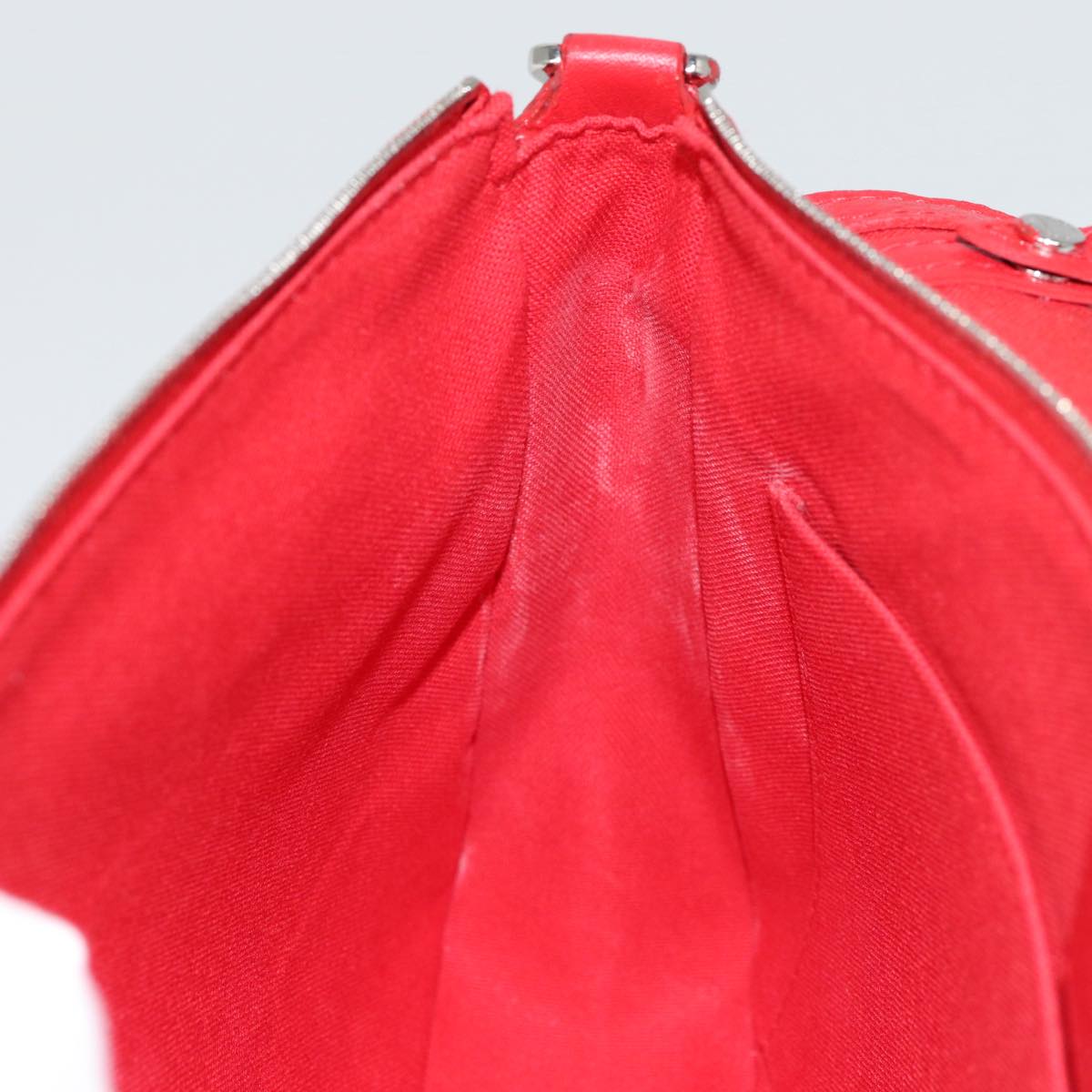 LOUIS VUITTON Parnasea Esan Ciel Shoulder Bag Leather Red M94448 LV Auth bs17244