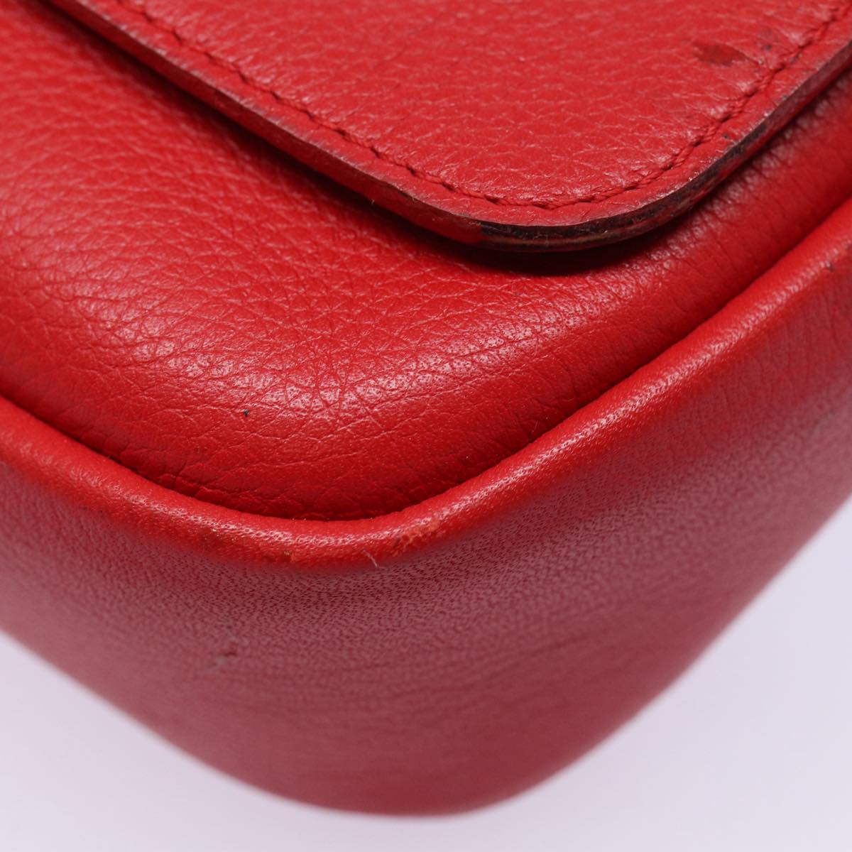 LOUIS VUITTON Parnasea Esan Ciel Shoulder Bag Leather Red M94448 LV Auth bs17244