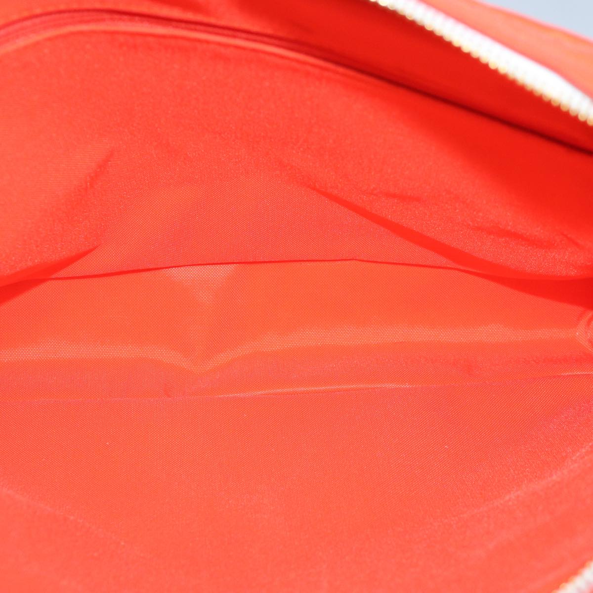 Top Quality Chanel Matelasse Chain Shoulder Bag Nylon Orange Gold CC Auth bs17255