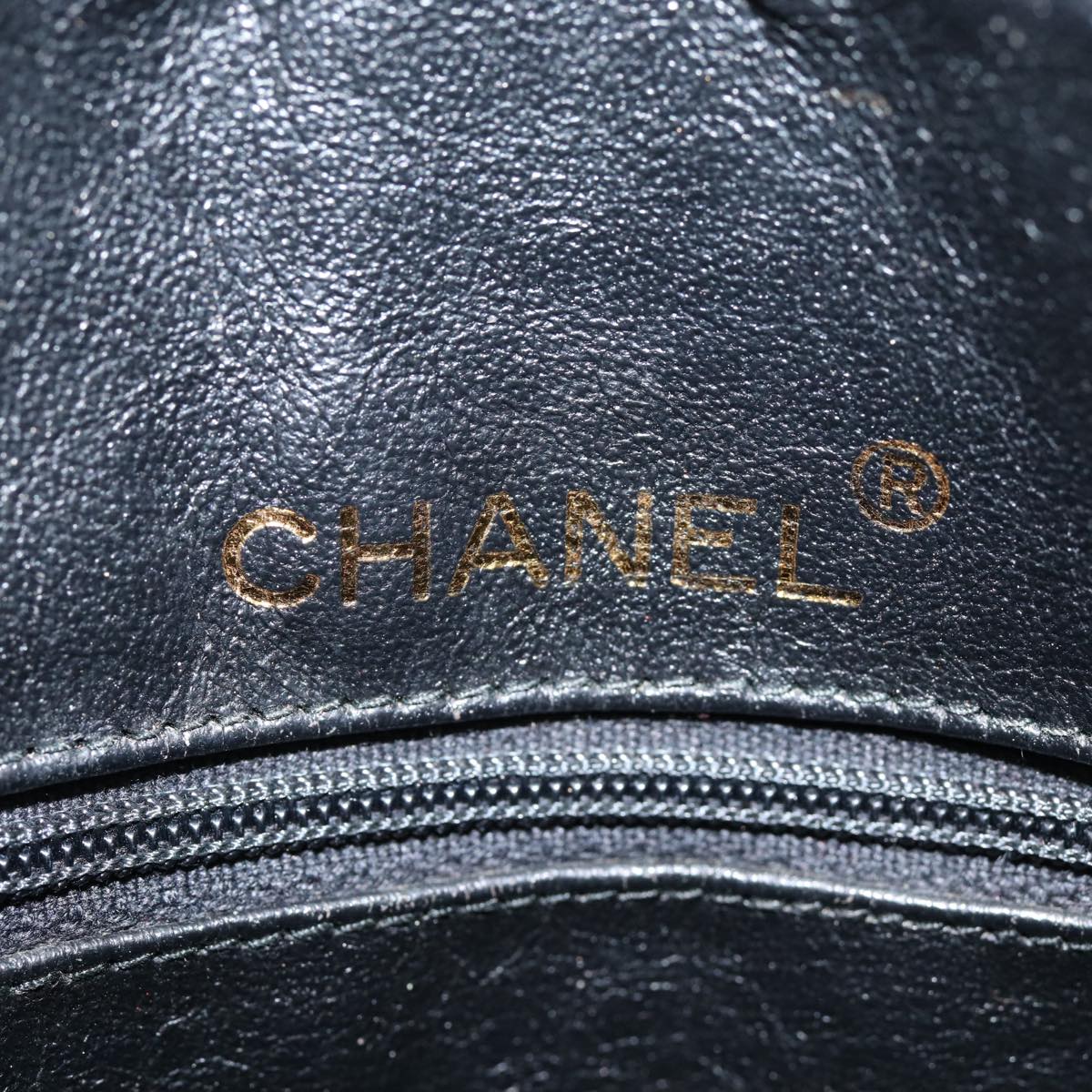 Top Quality Chanel Matelasse Chain Shoulder Bag Suede Black Gold CC Auth bs17434
