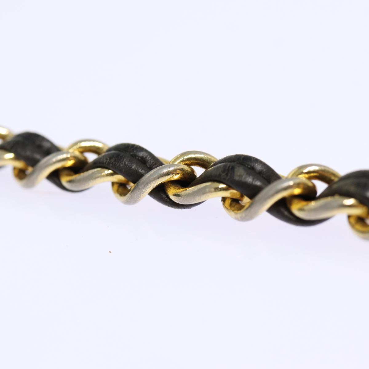 Top Quality Chanel Matelasse Chain Shoulder Bag Suede Black Gold CC Auth bs17434