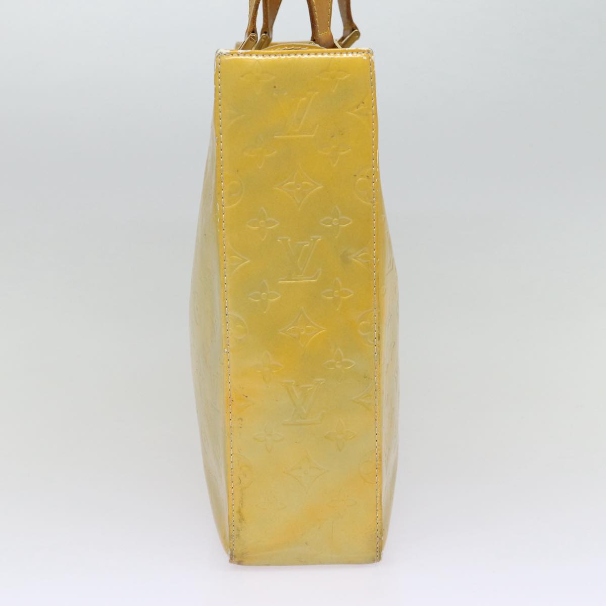 LOUIS VUITTON Monogram Vernis Columbus Tote Bag Gris M91028 LV Auth bs17484