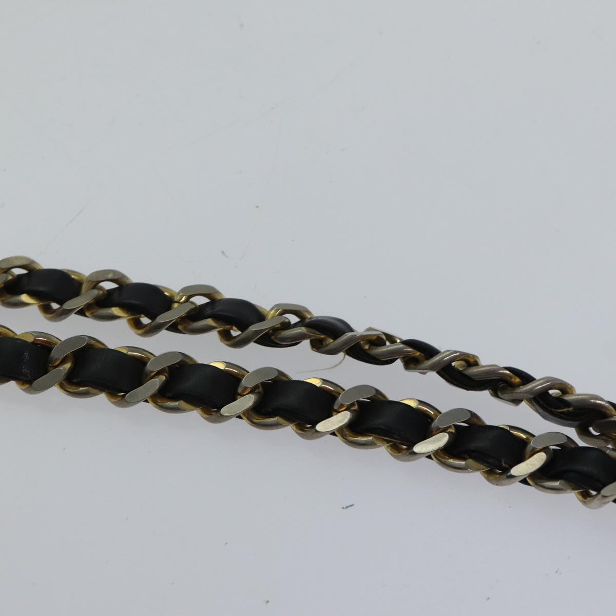 Top Quality Chanel Matelasse Chain Shoulder Bag Lamb Skin Black Gold CC Auth bs17535
