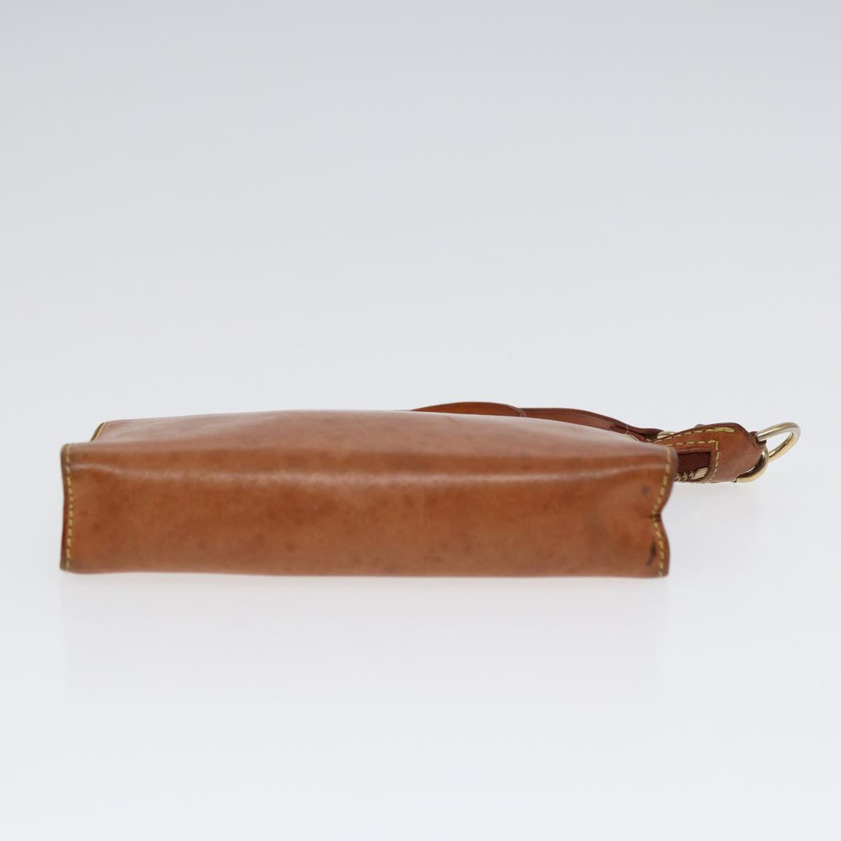 LOUIS VUITTON Nomad Cabas Ambre PM Pouch Leather Beige M92502 LV Auth bs17677