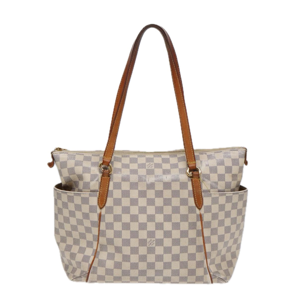 LOUIS VUITTON Damier Azur Totally MM Tote Bag N51262 LV Auth bs17700