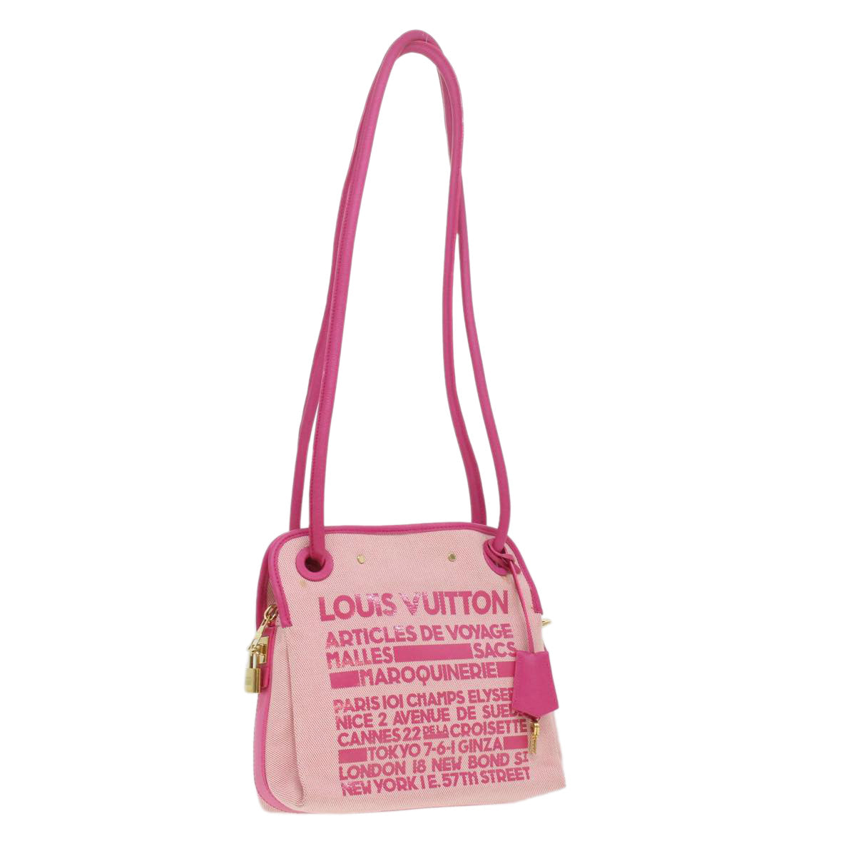 LOUIS VUITTON Rider Shoulder Bag Cruise Collection Pink M92809 LV Auth bs3776