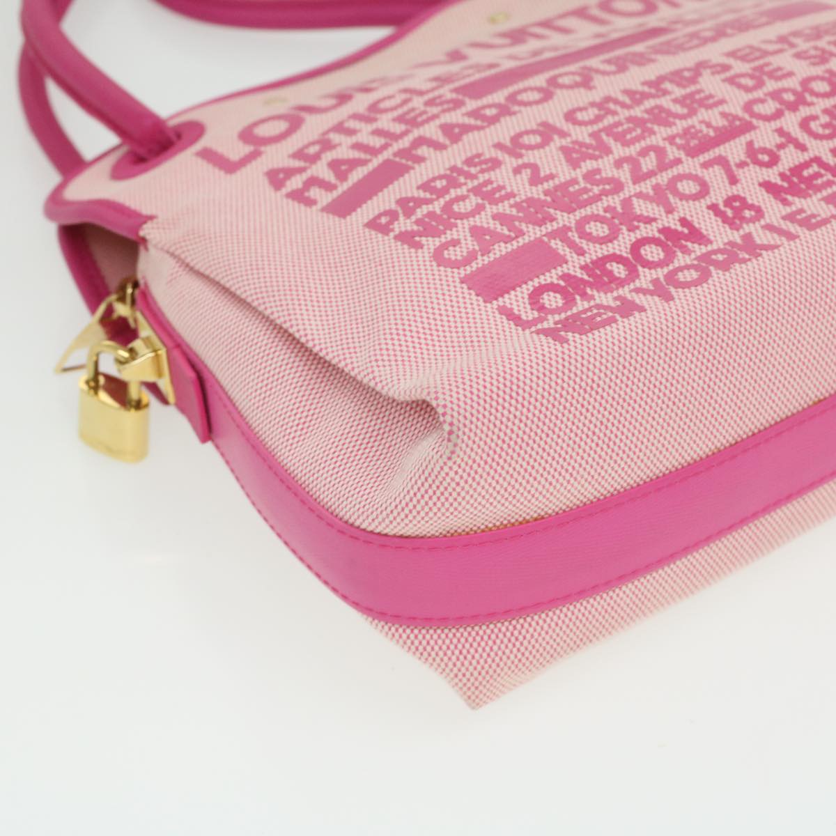 LOUIS VUITTON Rider Shoulder Bag Cruise Collection Pink M92809 LV Auth bs3776