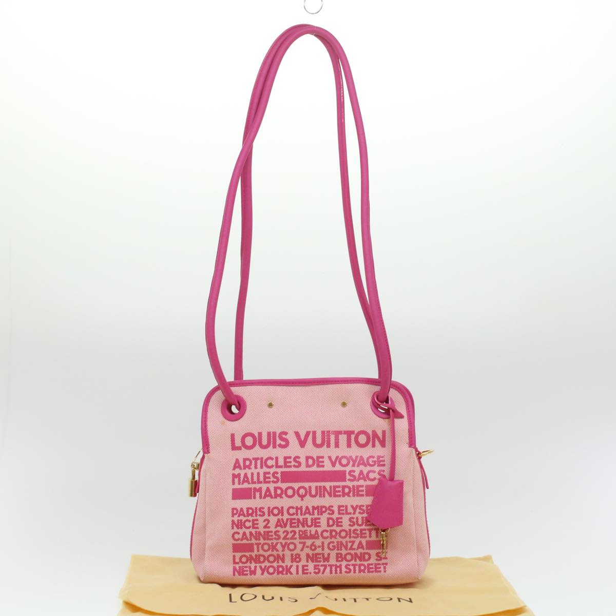 LOUIS VUITTON Rider Shoulder Bag Cruise Collection Pink M92809 LV Auth bs3776