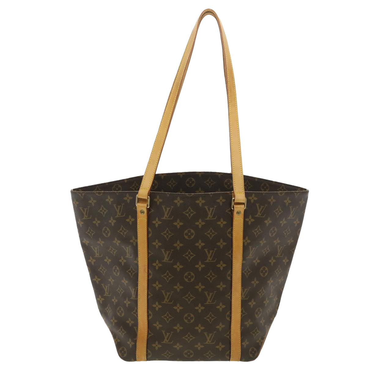 LOUIS VUITTON Monogram Sac Shopping Tote Bag M51108 LV Auth bs4009