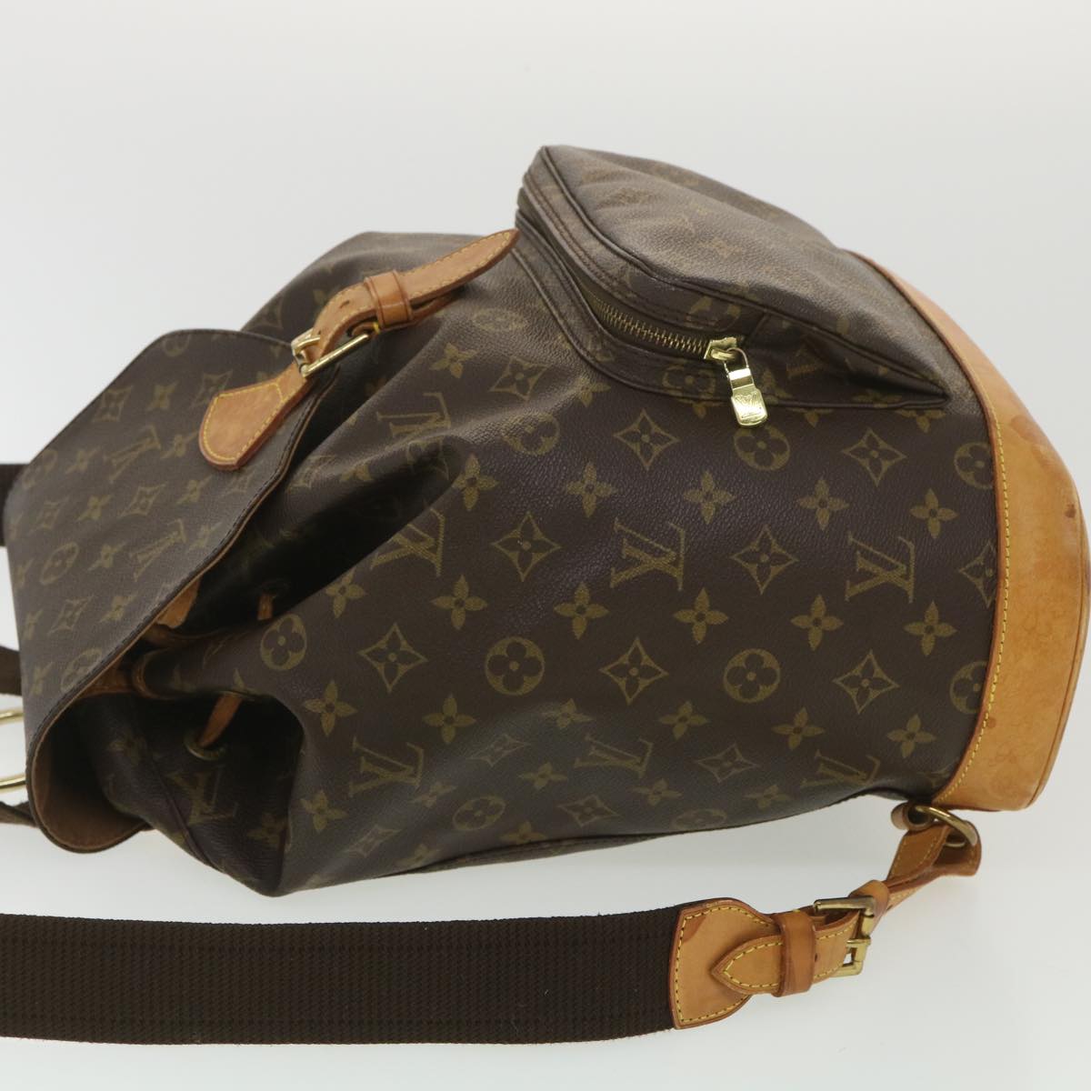 LOUIS VUITTON Monogram Montsouris GM Backpack M51135 LV Auth bs4455