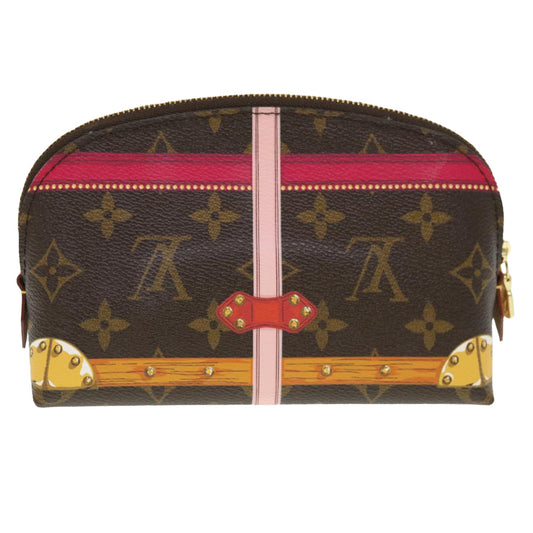 LOUIS VUITTON Monogram Summer Trunk Pochette Cosmetic Pouch M43615 Auth bs4543