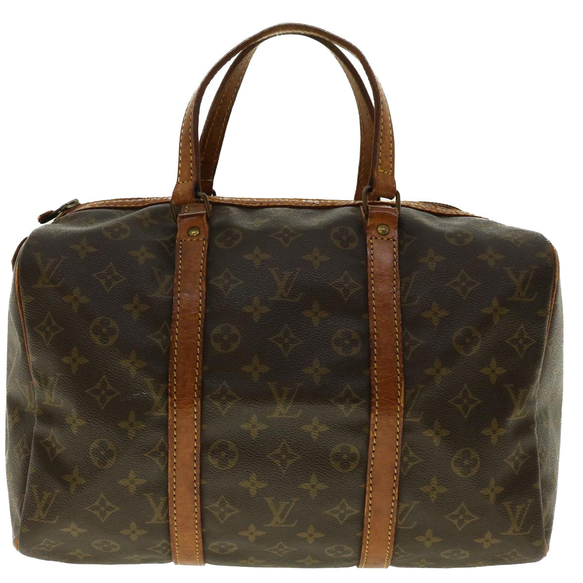 LOUIS VUITTON Monogram Sac Souple 35 Boston Bag M41626 LV Auth bs4831