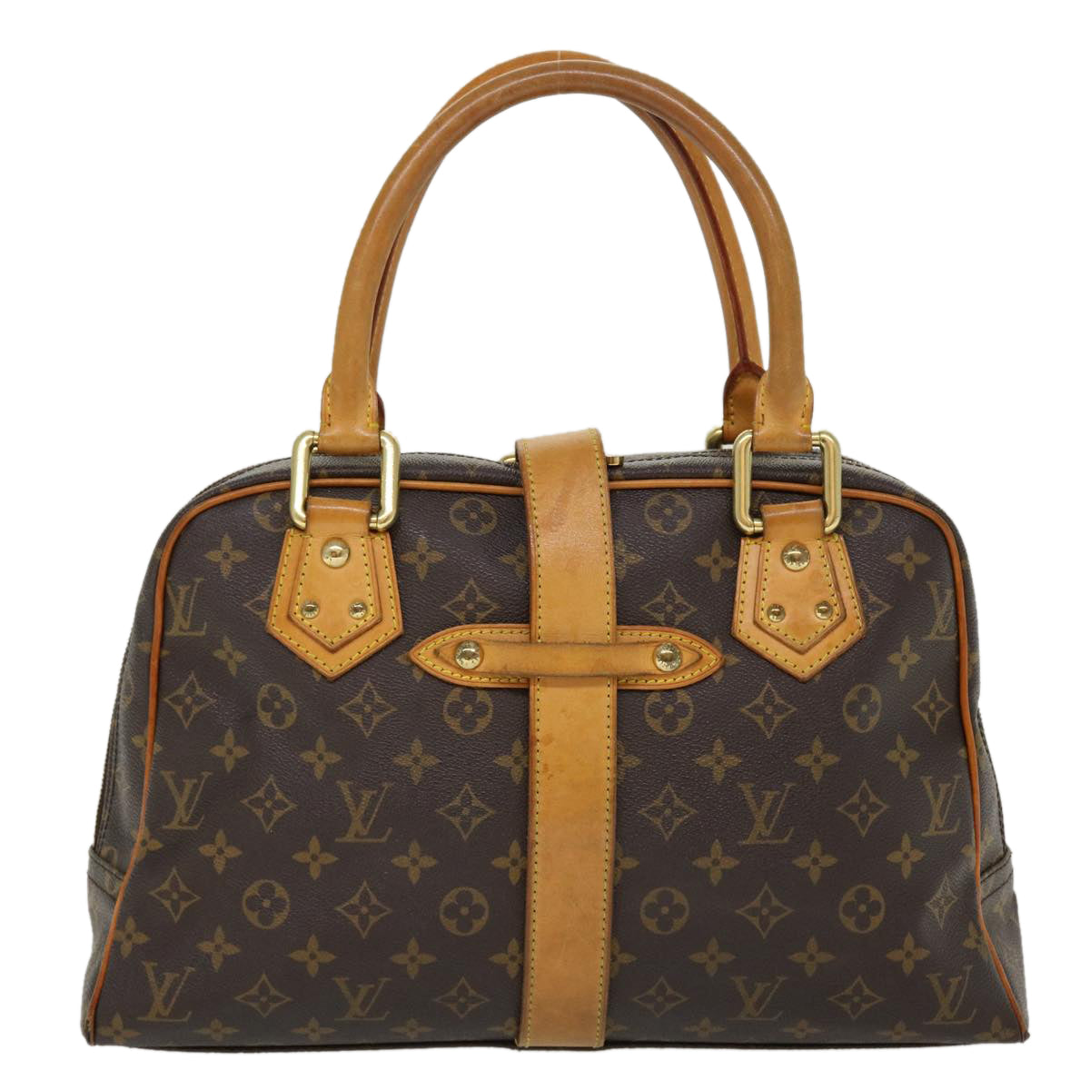 LOUIS VUITTON Monogram Manhattan GM Hand Bag M40025 LV Auth bs5342